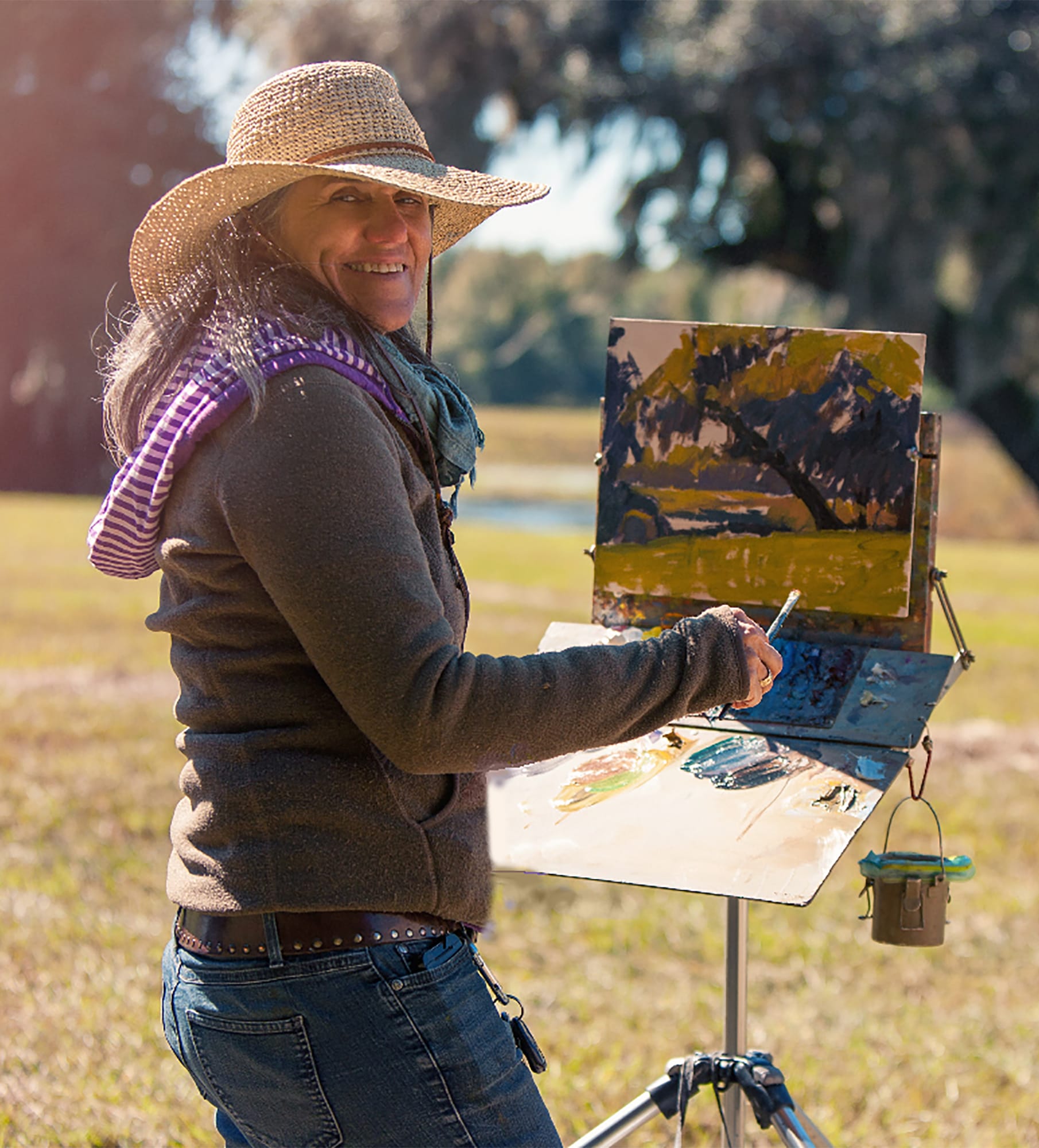 Katie Dobson-Cundiff demonstrates in Beaufort - Historic Architecture 1 katie paiting fairoaks 2014 1 1